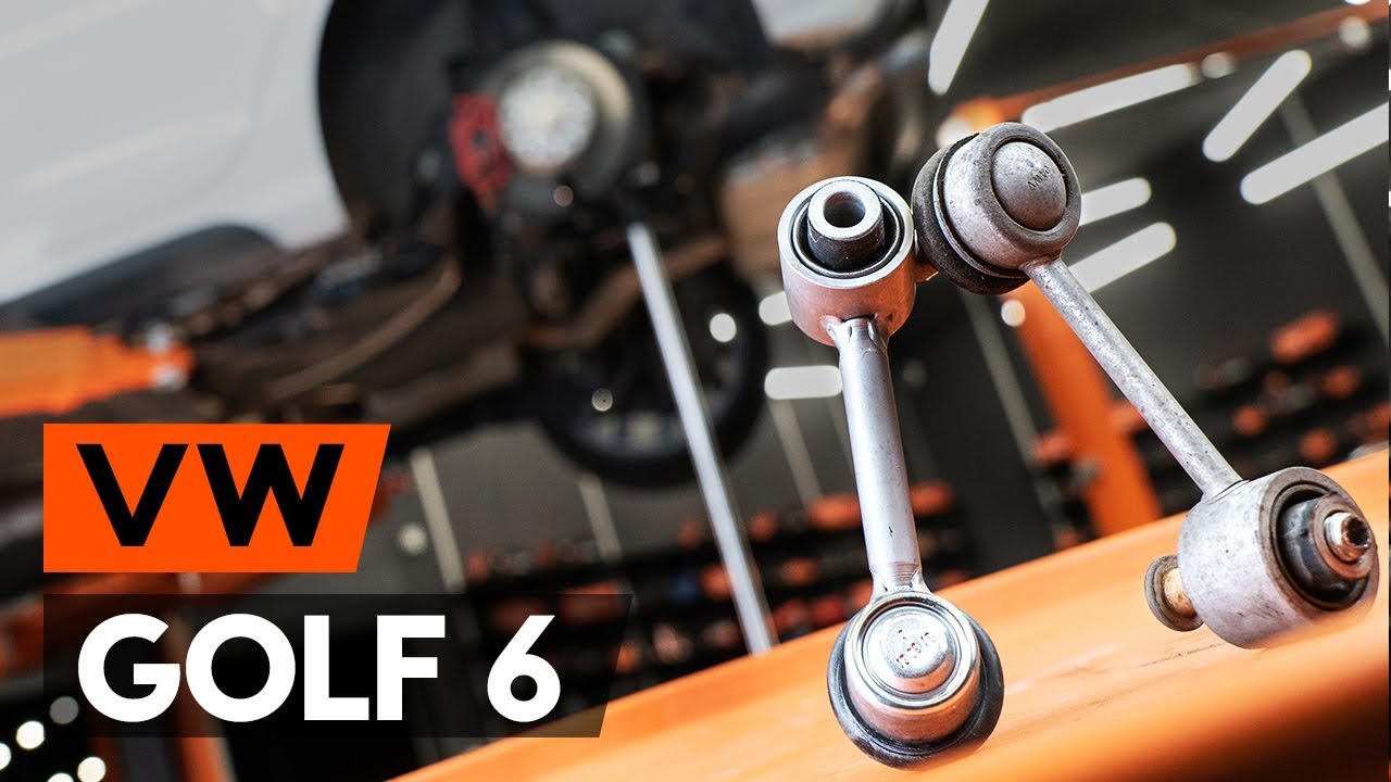Kaip pakeisti VW Golf 6 stabilizatoriaus traukės: galas - keitimo instrukcija