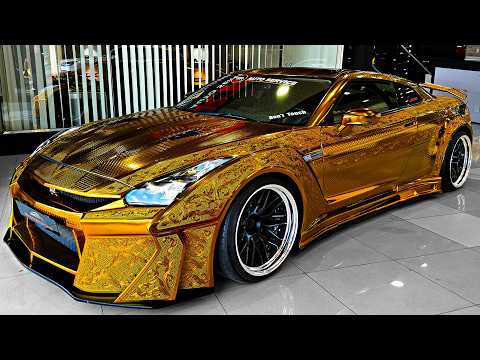 $1 Million Golden Nissan GT-R - Full Interior & Exterior Details