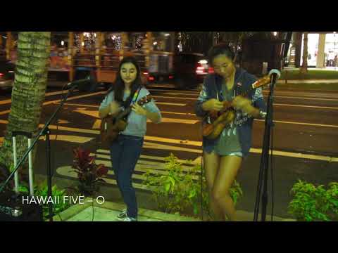 Honoka & Azita Hawaii Five – O ホノカ&アジータ ハワイカラカウア通り (13.1.26)