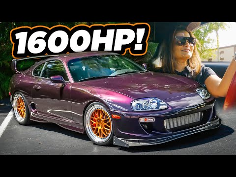 Mom Drives 1600HP Supra?! (The MOST INSANE JDM Car Collection - Drag Int)
