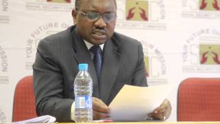 preview picture of video 'Mr. Keendjele, Acting EO of the SSC gives remarks at the Handover'