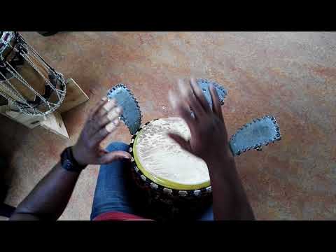 Patrick Ngambi playing the Djembé rhythm Lamba 2