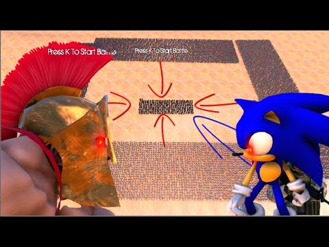 200 Sonic vs 15.000 SPARTANS | Ultimate Epic Battle Simulator