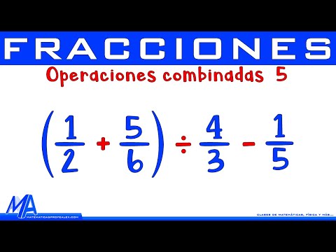 Combined operations with fractions | Example 5