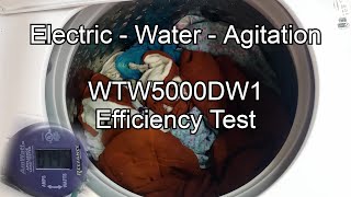 Whirlpool Topload Washer Wash Test & Electric and Water Efficiency Test WTW5000DW1