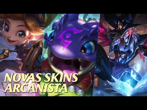 NEW SKINS!!(Arcanist Zoe, Kog'Maw, Shaco)