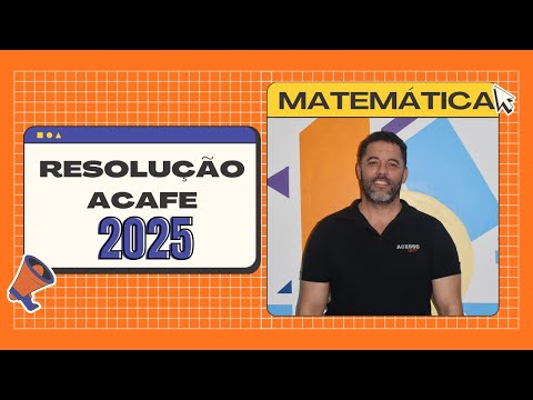 RESOLUÇÃO ACAFE 2025 #03 | MATEMÁTICA – Prof. Germano