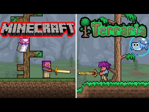 Mind-Blowing Purple Hair Guy Minecraft/Terraria Mashup!