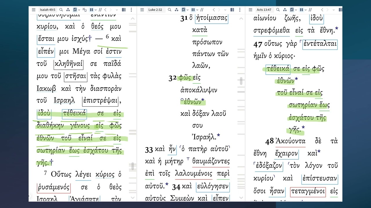 St. Patrick, Simeon, and St. Paul on Scripture: Isaiah 49:6; Luke 2:32; Acts 13:47