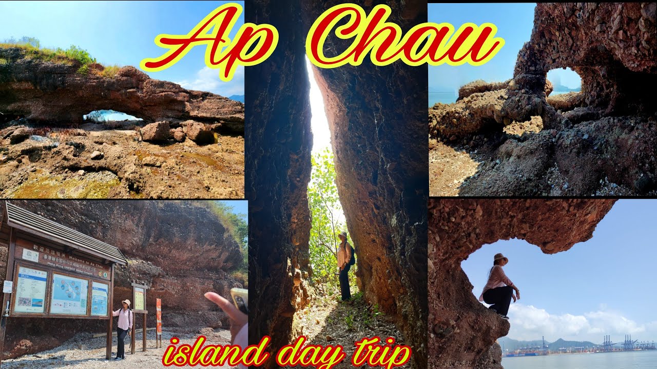 Walk through stunning red cliffs and sea views at Ap Chau.