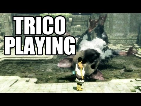 THE LAST GUARDIAN - Trico Playing In Water