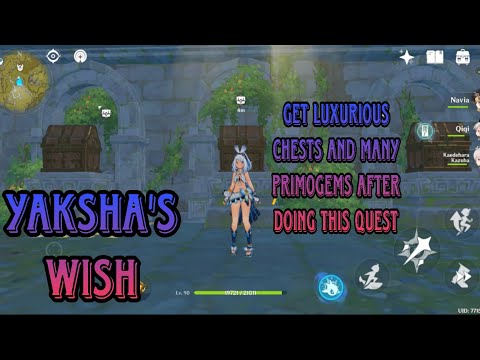 Yaksha's Wish Quest Genshin Impact || Easy way to get 4 Luxurious chest and 2 Exquisite Chest