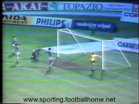 Sporting - 6 x Akranes - 0 de 1986/1987 