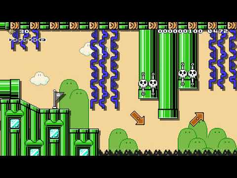 4-4 High Tide Ride by Gotdatmony 🍄Super Mario Maker 2 ✹Switch✹ #bsr