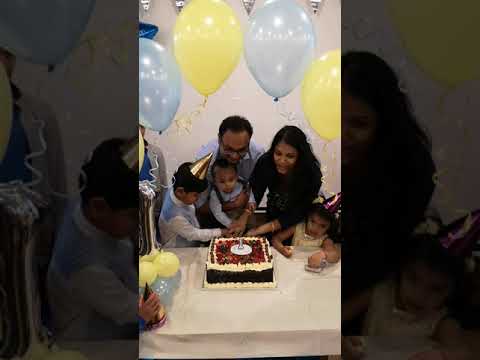 Garv Birthday - Cake cutting