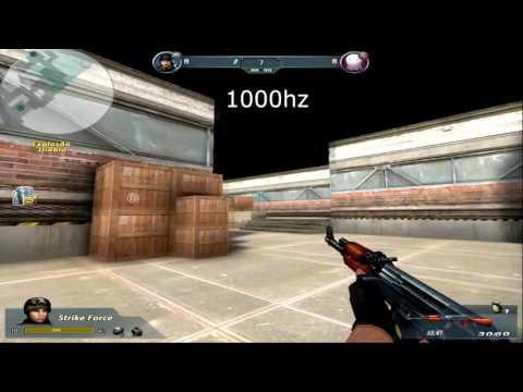 Comparaçao 1000hz vs 125hz mouse (RAZER ABYSSUS)