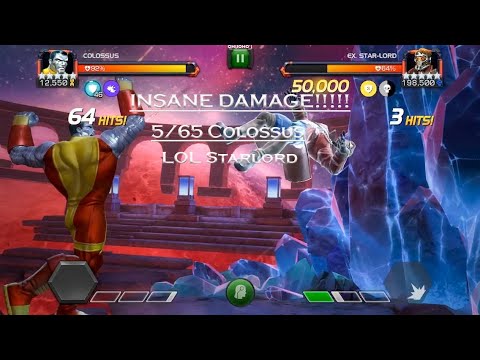 Colossus destroys LOL Starlord in under 6 minutes- Marvel Contest Of Champions