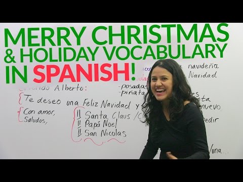Spanish Lesson: Merry Christmas and holiday vocabulary in Spanish! Video