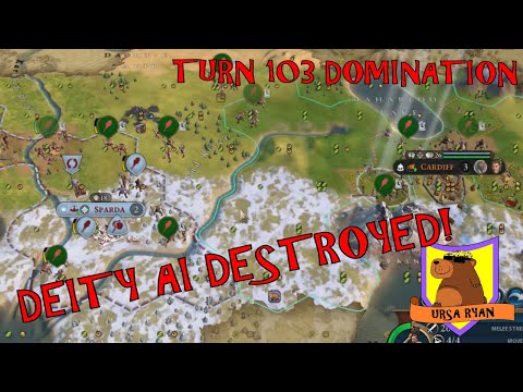 This Domination Strategy Destroys Deity AI – Turn 103 Deity Hungary Domination (Civ 6 Frontier Pass)