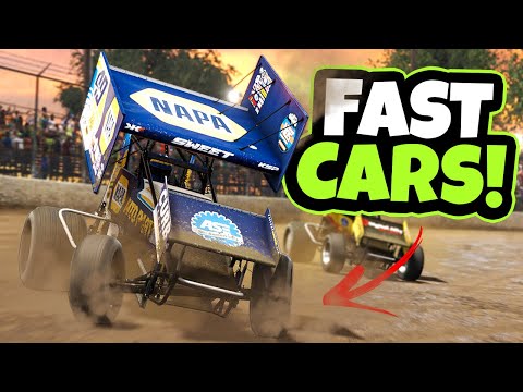 Racing & Crashing the FASTEST DIRT CARS! (World of Outlaws Game) - YouTube