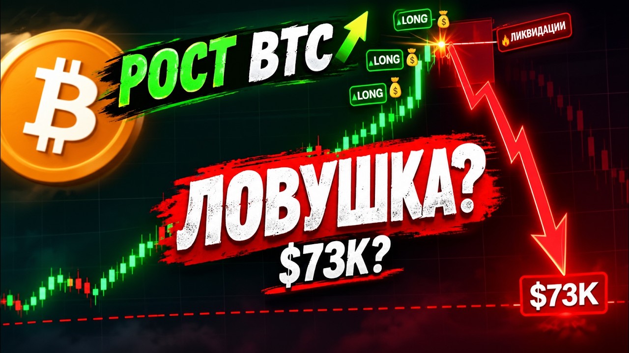 Биткоин РАСТЁТ, НО ЭТО ЛОВУШКА? $73K Ещё Впереди!