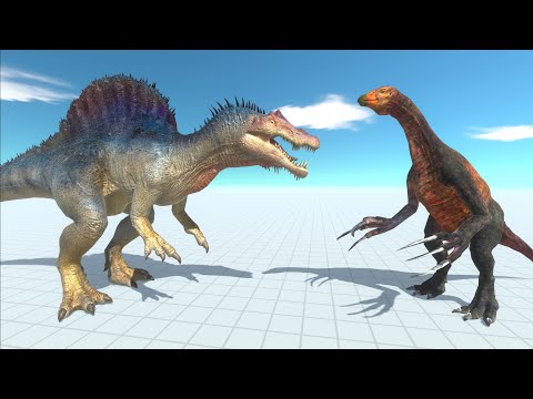 Spinosaurus vs Therizinosaurus🦖🔥- Animal Revolt Battle Simulator