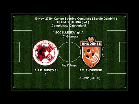 10-11-19 Highlights  A.S.D.Busto 81 - F.C. Rhodenze 0-2