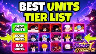 ANIME ORIGINS BEST UNITS TIER LIST (RANKING ALL BEST UNITS) | ROBLOX ANIME ORIGINS