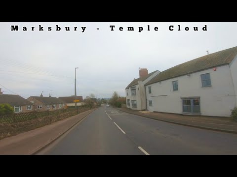 Drive with us 13/01/24  Marksbury - Chelwood - Clutton - Temple Cloud Somerset winter England GoPro