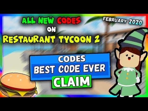ALL NEW CODES in Restaurant Tycoon 2 !!? (2020) / Roblox