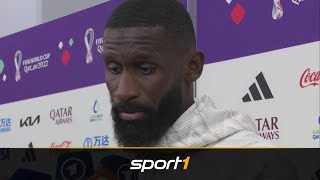 Rüdiger knallhart! Dieses Interview spricht Bände | SPORT1 - WM 2022 Rüdiger knallhart! Dieses Interview spricht Bände | SPORT1 - WM 2022
