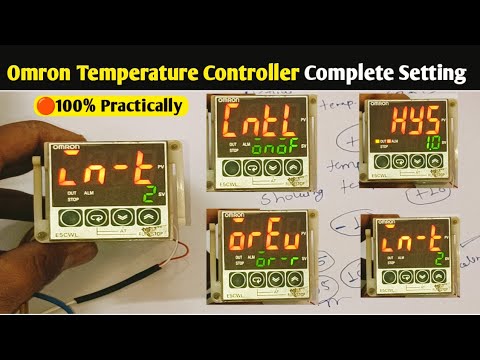 Part of a video titled How to set Omron Temperature Controller - YouTube