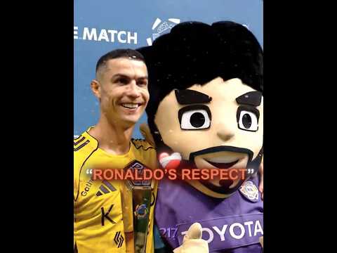 Ronaldo's Respect For The Mascot...🥹❤️‍🩹
