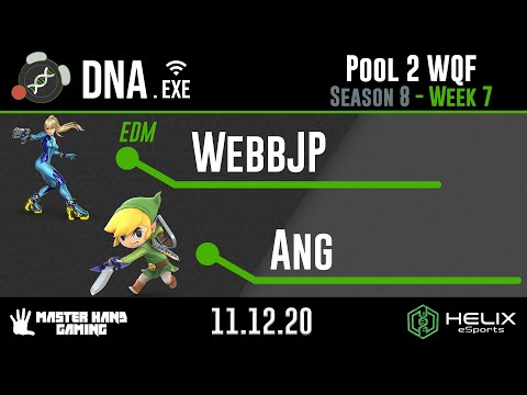 DNA.EXE S8:W7 - EDM | WebbJP (Zero Suit Samus) Vs. Ang (Toon Link) - Pool 2 WQF