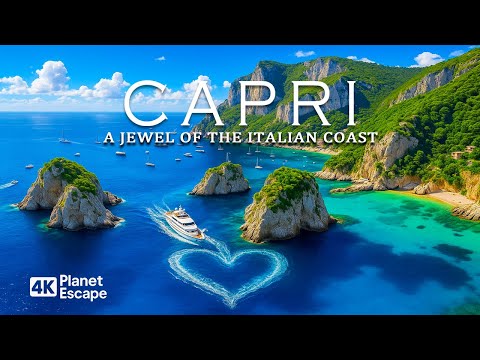 Capri 4K – Discover Italy’s Dream Island and Crystal Blue Waters  With Deep House Chill 🎵