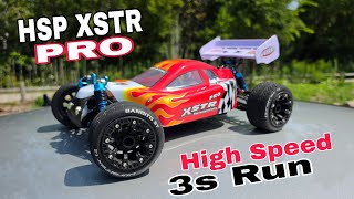 HSP XSTR PRO - RC Buggy (Crazy fast 3s Run) 4WD Brushless 1:10 Scale 