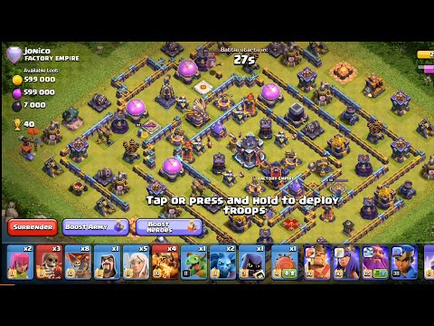 Th15 QC recall super dragon.Legend hit.Clash of clans.!!4