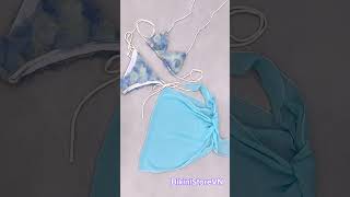 Gợi ý bikini đi biển năm 2025 - bikini kèm khăn cột