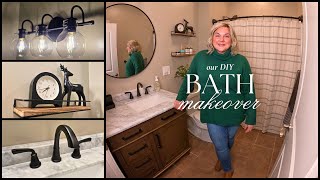 DIY $1500 Bathroom Makeover That Looks Like a Full Remodel