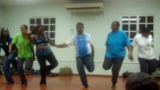 preview picture of video 'Trinbago Culture! Theatre Production warm up activities for 2009'