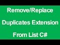 Remove Duplicates Extension