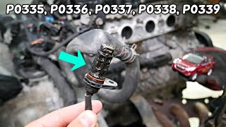 HYUNDAI TUCSON CODE P0335 P0336 P0337 P0338 P0339 CRANKSHAFT POSITION SENSOR FIX