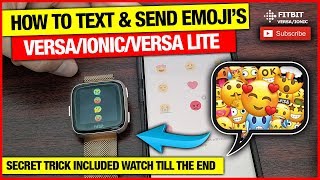 How To Text (new emojis) on Fitbit Sense/Versa3/Versa2/Versa Lite/Ionic