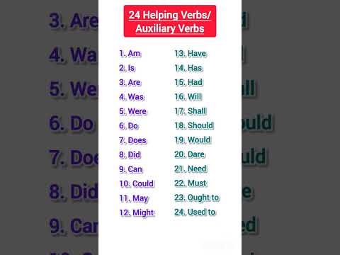 24 Auxiliary verb/Helping Verbs||English speaking practice for beginners #english #learnenglish