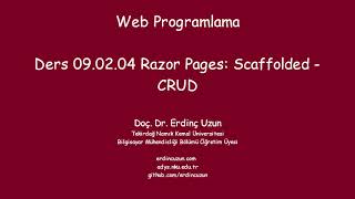 WP 09.02.04 Razor Pages: Scaffolded - CRUD
