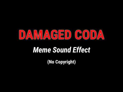 DAMAGED CODA - Meme Sound Effect ( No Copyright )