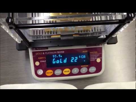 Fake 24K Gold ingot made by Tungsten measured with GKS-3000