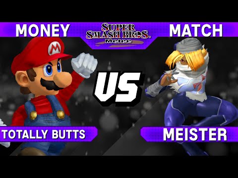 Smash Melee - totally butts (Mario) vs Meister (Sheik) - S@LT 216 Money Match