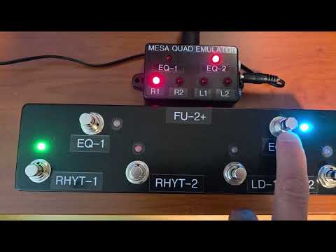 Rare Custom FU2-Style Footswitch (MIDI capable) for Mesa Quad Preamp w/ 15-Foot Cable image 6