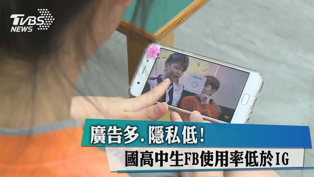 廣告多、隱私低 國高中生FB使用率低於IG